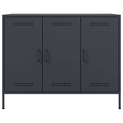 Sideboard Anthrazit 100,5x39x79 cm Stahl