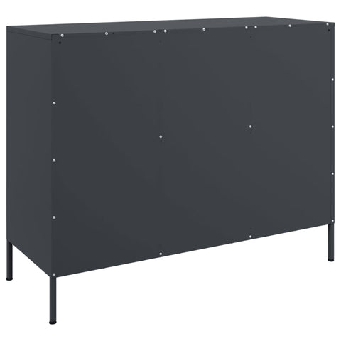 Sideboard Anthrazit 100,5x39x79 cm Stahl