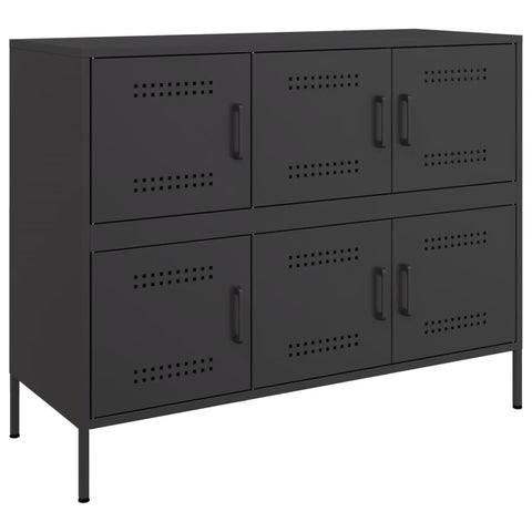 Sideboard Schwarz 100,5x39x79 cm Stahl