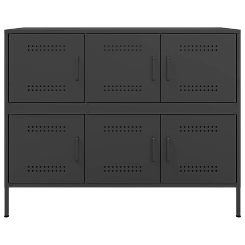 Sideboard Schwarz 100,5x39x79 cm Stahl