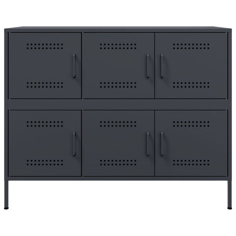 Sideboard Anthrazit 100,5x39x79 cm Stahl