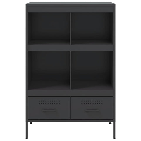 Highboard Schwarz 68x39x101,5 cm Stahl