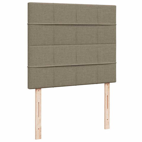 vidaXL Boxspringbett mit Matratze & LED Taupe 120x190 cm Stoff