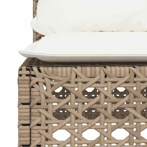 hocami - 7-tlg. Garten-Sofagarnitur mit Kissen Beige Poly Rattan - 7-tlg-garten-sofagarnitur-mit-kissen-beige-poly-rattan-913 - 