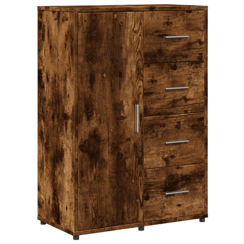 Sideboards 2 Stk. Räuchereiche 60x31x84 cm Holzwerkstoff