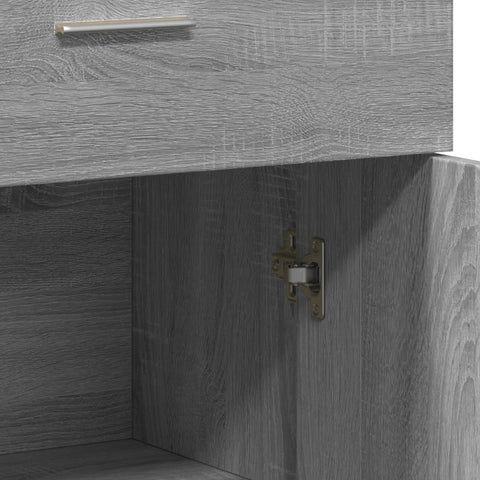 Sideboards 2 Stk. Grau Sonoma 60x30x84 cm Holzwerkstoff