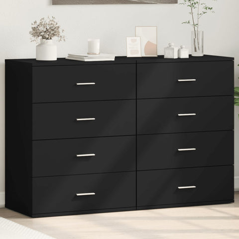 Sideboards 2 Stk. Schwarz 60x39x80 cm Holzwerkstoff