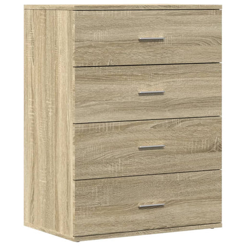 Sideboards 2 Stk. Sonoma-Eiche 60x39x80 cm Holzwerkstoff