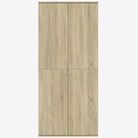 Highboard Sonoma-Eiche 80x35x180 cm Holzwerkstoff