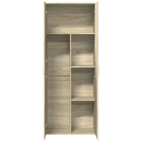 vidaXL Highboard Sonoma-Eiche 70x35x180 cm Holzwerkstoff