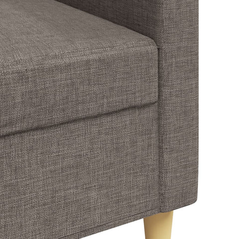 3-Sitzer-Sofa Taupe 210 cm Stoff