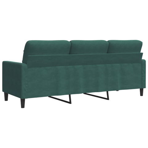 3-Sitzer-Sofa Dunkelgrün 180 cm Samt