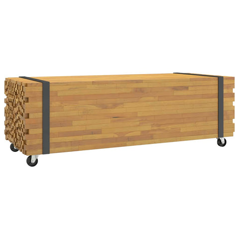 vidaXL Couchtisch 110x45x35 cm Massivholz Teak