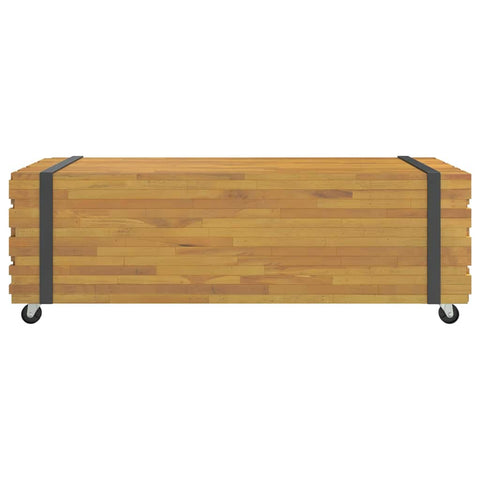 vidaXL Couchtisch 110x45x35 cm Massivholz Teak