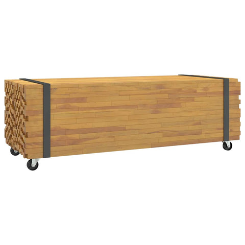 vidaXL Couchtisch 110x45x35 cm Massivholz Teak