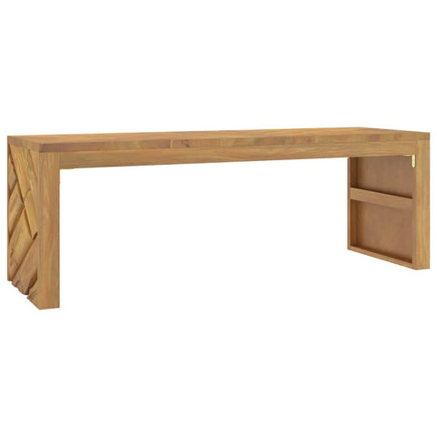 vidaXL Couchtisch 110x35x38 cm Massivholz Teak