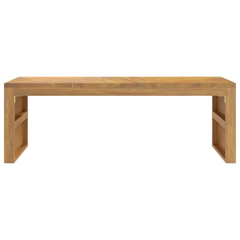 vidaXL Couchtisch 110x35x38 cm Massivholz Teak