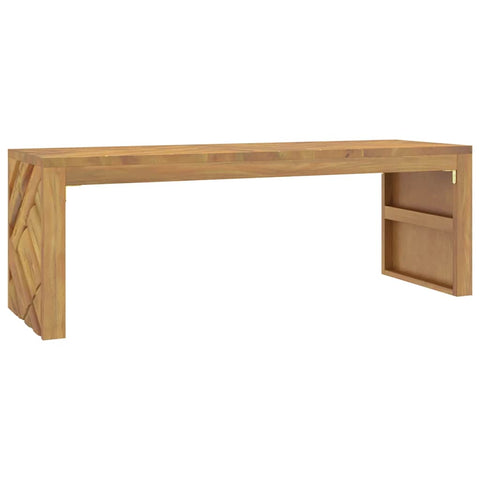 vidaXL Couchtisch 110x35x38 cm Massivholz Teak