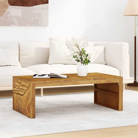 vidaXL Couchtisch 110x60x38 cm Massivholz Teak