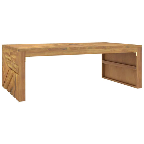 vidaXL Couchtisch 110x60x38 cm Massivholz Teak