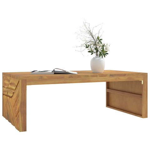 vidaXL Couchtisch 110x60x38 cm Massivholz Teak