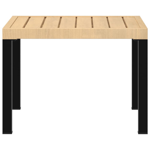 vidaXL Garten-Couchtisch 55x55x39,5 cm Pulverbeschichteter Stahl