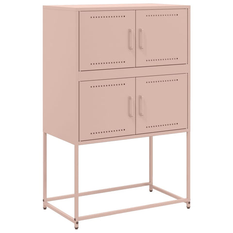 vidaXL Sideboard Rosa 68,5x38,5x107 cm Stahl