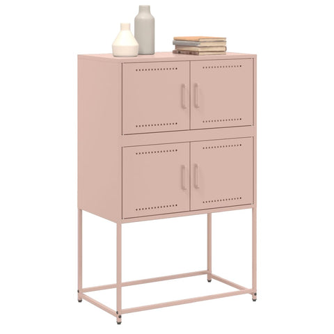 vidaXL Sideboard Rosa 68,5x38,5x107 cm Stahl