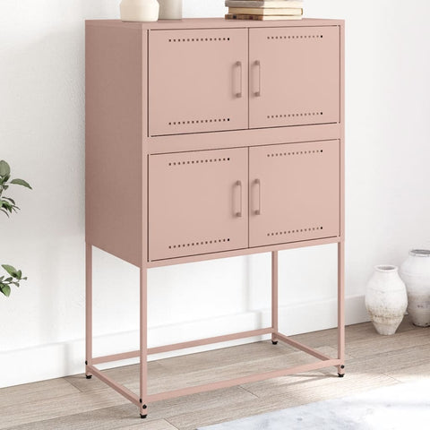 vidaXL Sideboard Rosa 68,5x38,5x107 cm Stahl