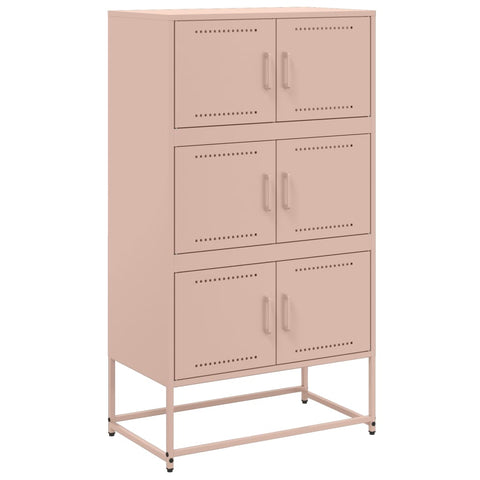 vidaXL Sideboard Rosa 68,5x38,5x123,5 cm Stahl