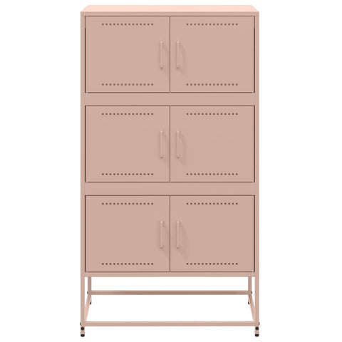 vidaXL Sideboard Rosa 68,5x38,5x123,5 cm Stahl