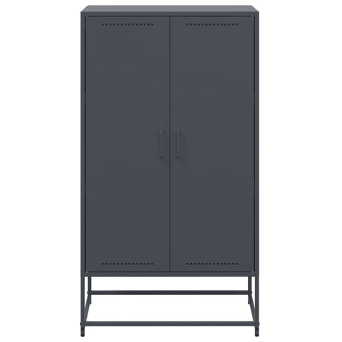 Highboard Anthrazit 68,5x38,5x123,5 cm Stahl