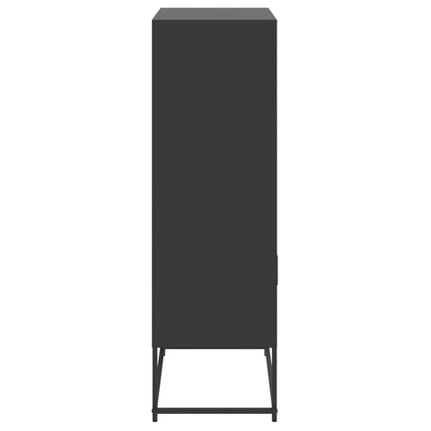 vidaXL Highboard Schwarz 68,5x38,5x123,5 cm Stahl