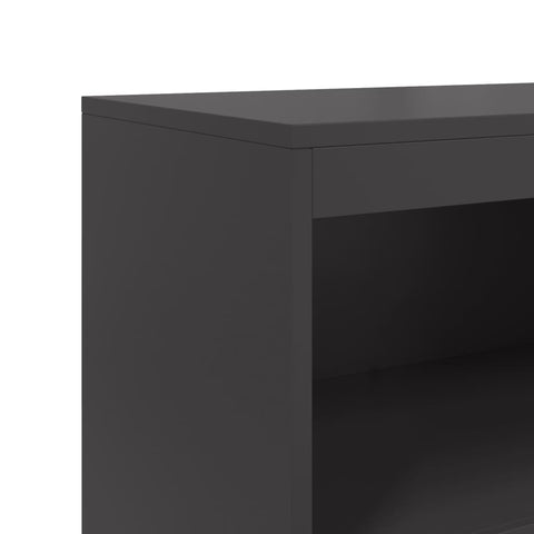 vidaXL Highboard Schwarz 68,5x38,5x123,5 cm Stahl