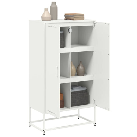 vidaXL Highboard Rosa 68,5x38,5x123,5 cm Stahl