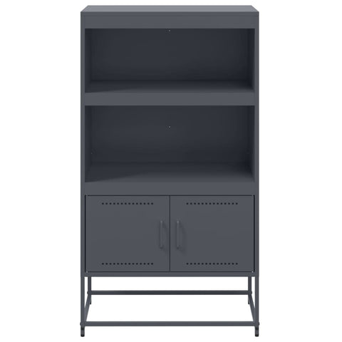 vidaXL Highboard Anthrazit 68,5x38,5x123,5 cm Stahl