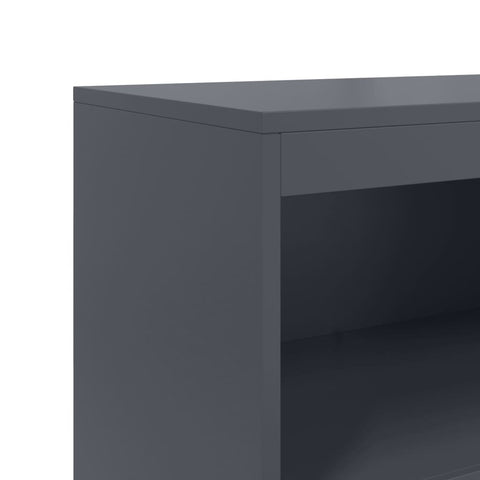 vidaXL Highboard Anthrazit 68,5x38,5x123,5 cm Stahl