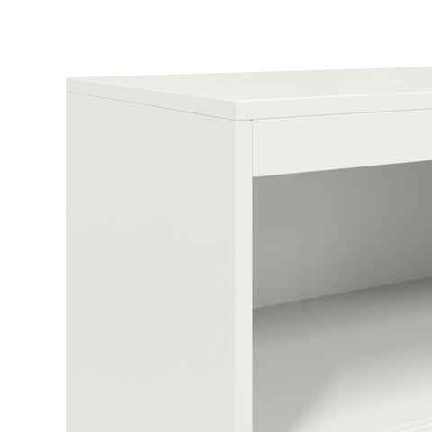 vidaXL Highboard Weiß 68,5x38,5x123,5 cm Stahl