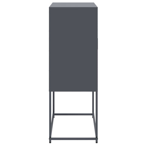 vidaXL Highboard Anthrazit 68,5x38,5x107 cm Stahl