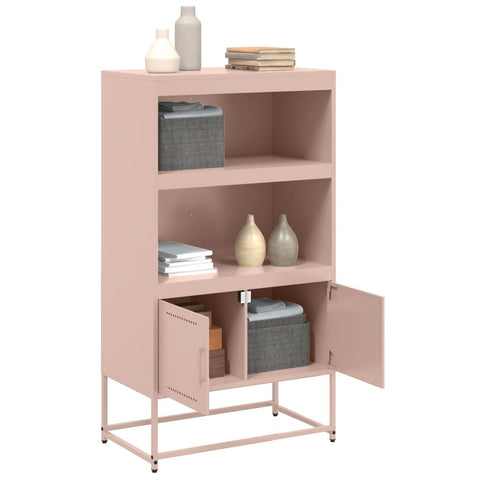 vidaXL Highboard Senfgelb 68,5x38,5x107 cm Stahl