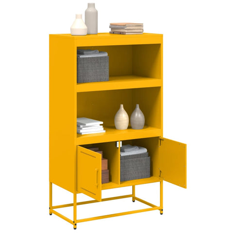 vidaXL Highboard Weiß 68,5x38,5x107 cm Stahl