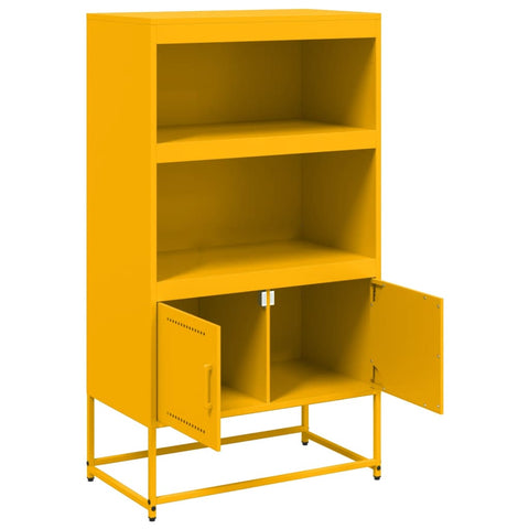 vidaXL Highboard Weiß 68,5x38,5x107 cm Stahl