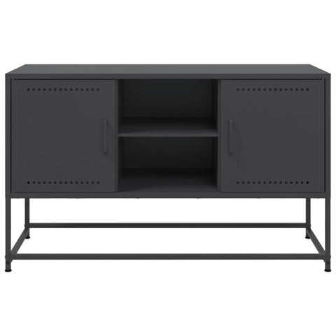 vidaXL Highboard Schwarz 36x39x123 cm Stahl