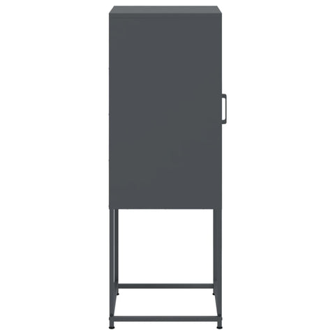 vidaXL Highboard Anthrazit 36x39x107 cm Stahl