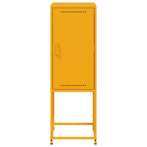 vidaXL Highboard Senfgelb 36x39x107 cm Stahl