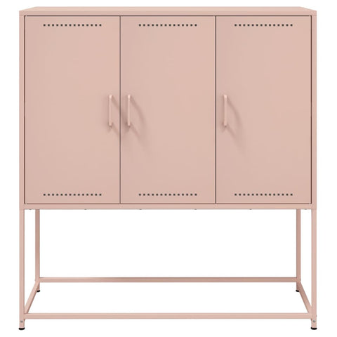 vidaXL Highboard Rosa 100,5x39x107 cm Stahl