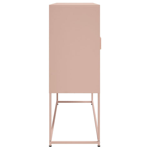 vidaXL Highboard Rosa 100,5x39x107 cm Stahl