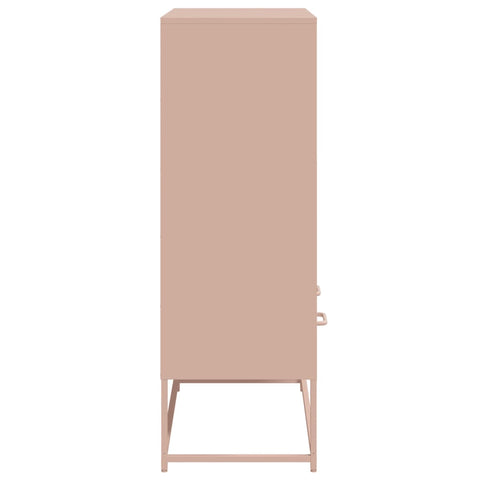 vidaXL Highboard Rosa 68x39x111,5 cm Stahl