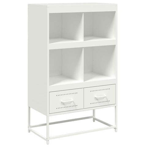 vidaXL Highboard Weiß 68x39x111,5 cm Stahl