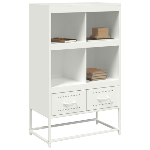 vidaXL Highboard Weiß 68x39x111,5 cm Stahl